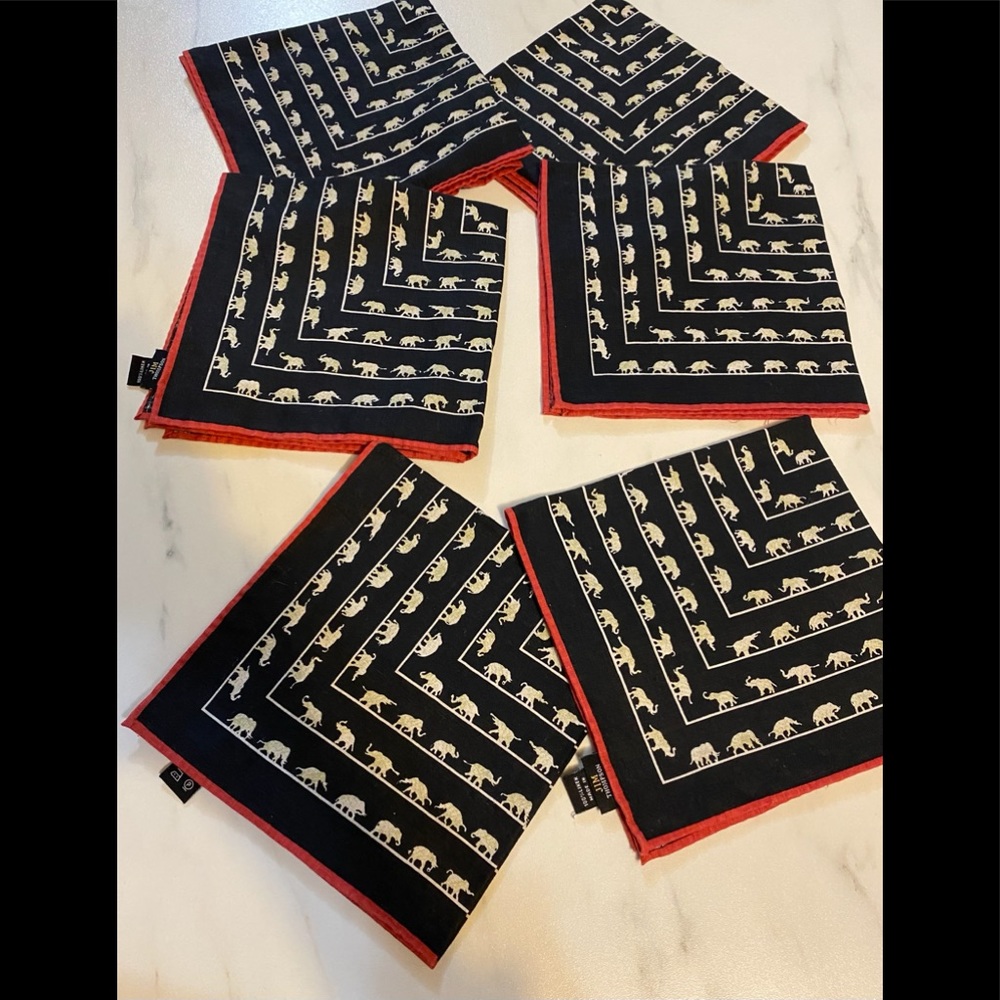 Elephant Parade Linen Napkins Set of 6